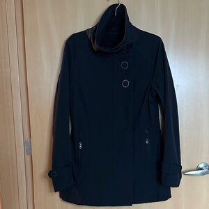 Lululemon Cowel Neck Weatherproof Black Women's Coat Black Size 8